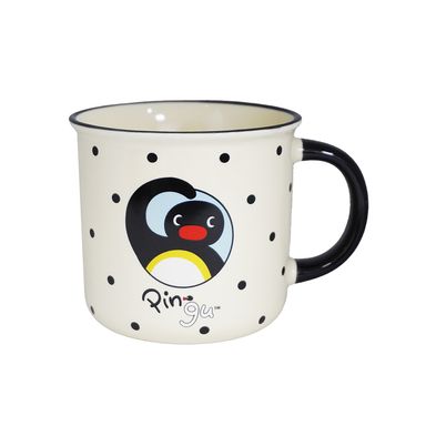 Taza de cerámica blanca pingu -  Pingu
