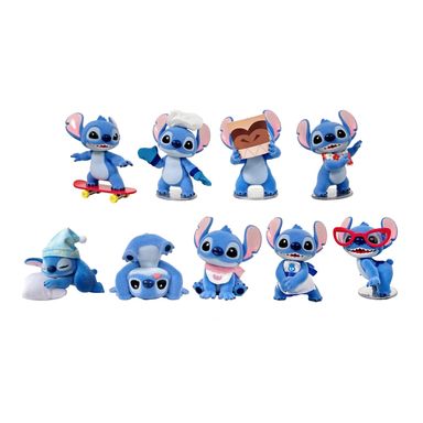 Blind box hello stitch 10 cm flocked disney -  Lilo & Stitch