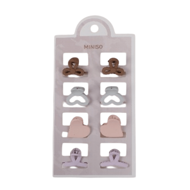 Set de pinzas para cabello miniso mate mini 8pzas -  Miniso