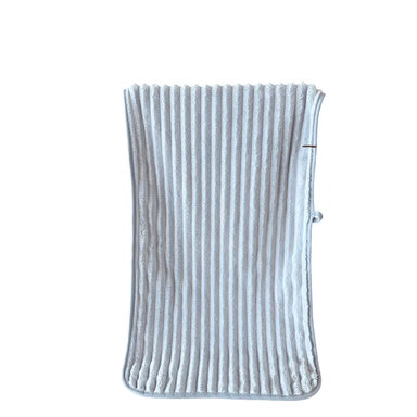Toalla de baño miniso microfibra acanalada 25cm x 16cm gris -  Miniso