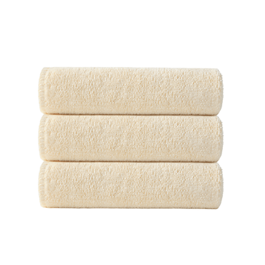Set de toallas para rostro miniso microfibra 30cm x 30cm lisa beige de 3 pzas -  Miniso