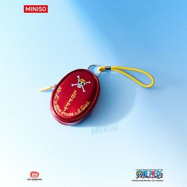 Monedero con correa luffy sintético color rojo metálico -  One Piece