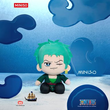 Peluche postura sentada zoro felpa verde -  One Piece