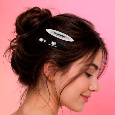 Pinza para cabello serie sanrio hello kitty elegant negro -  Sanrio