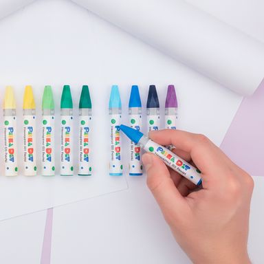 Set de lápices de colores hexagonales pasteles al óleo serie polka dots 24 colores -  Miniso