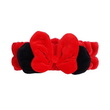 Banda para el cabello esponjosa de la colección minnie mouse de disney lazo rojo -  Disney