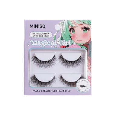 Pestañas postizas naturales y gruesas serie manga 2 pares ayaha -  Miniso