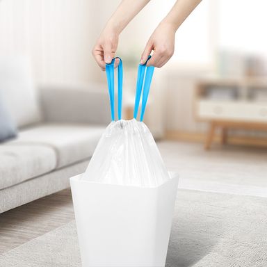Paquete bolsas de basura con cordón cleaning sintéticas 80 piezas -  Miniso