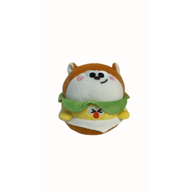 Peluche tipo hamburguesa felpa 13 cm café capibara - Miniso