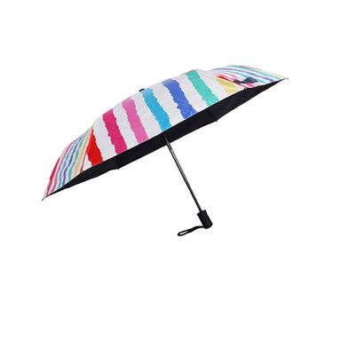 Sombrilla automática colección colorful stripe rayas arcoiris - Miniso