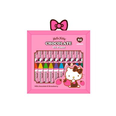 Set de 24 pasteles al óleo colección hello kitty chocolate sanrio -  Sanrio