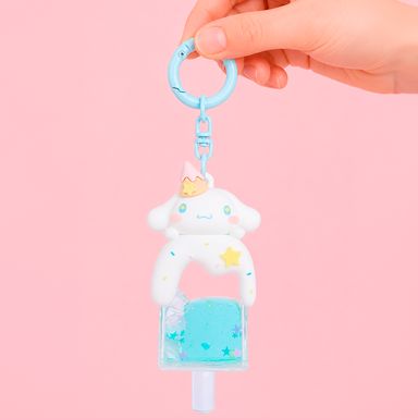 Llavero cinnamoroll paleta líquida sintético blanco 9 cm, 13.5 cm - Sanrio