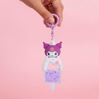 Llavero kuromi paleta líquida sintético morado 10 cm, 14 cm - Sanrio