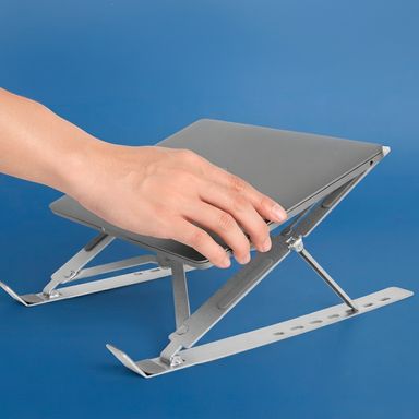 Soporte para laptop acero inoxidable blanco 25x4.5x1.3 cm - Miniso