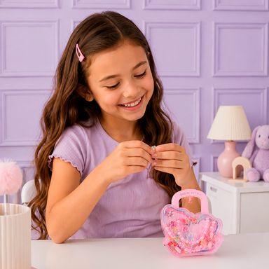 Set joyería y accesorios con estuche mariposa fun plástico rosa 16.5x16 cm 8+ - Miniso