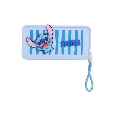 Cosmetiquera para maquillaje & accesorios stitch silicona azul 19x6.5x9 cm - Lilo & Stitch