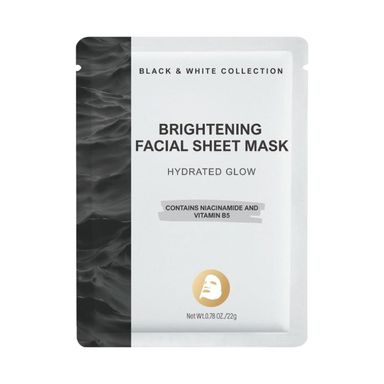 Mascarilla facial black & white 22 ml hidratante - Miniso