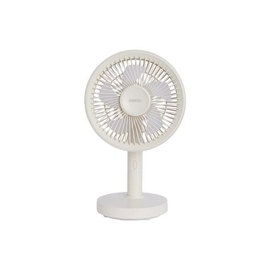 Ventilador de escritorio recargable macaron plástico beige 18x13.8x30.3 cm - Miniso