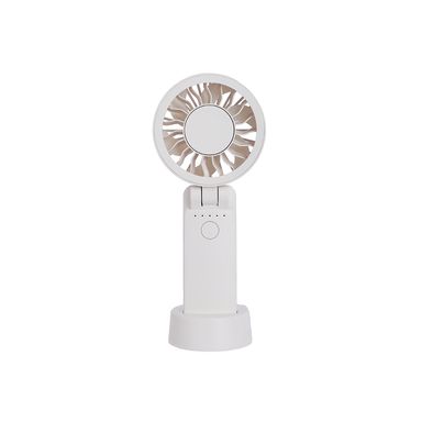 Ventilador de mano recargable plástico blanca 7.6x6x18.8 cm - Miniso