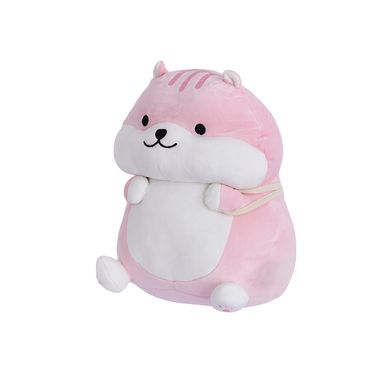 Peluche hámster postura sentada felpa rosa 27x31cm - Miniso