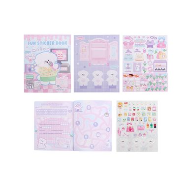 Libro de manualidades con stickers melon fin de semana 17x21 cm 3 plantillas 8+ - Miniso
