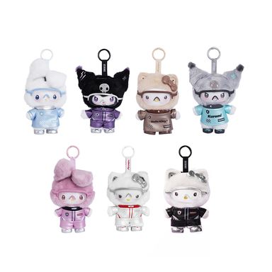 Blind box de peluche de vinilo colección club de carreras de hello kitty y sus amigos - Sanrio