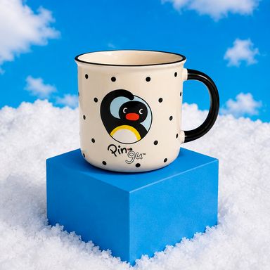 Taza de cerámica blanca pingu - Pingu