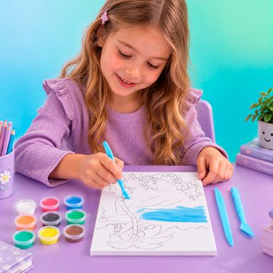 Set de plastilina para pintura al óleo paisaje tropical -  Miniso
