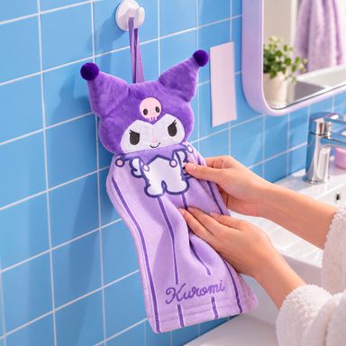 Toalla para manos sanrio rayas morado kuromi - Sanrio