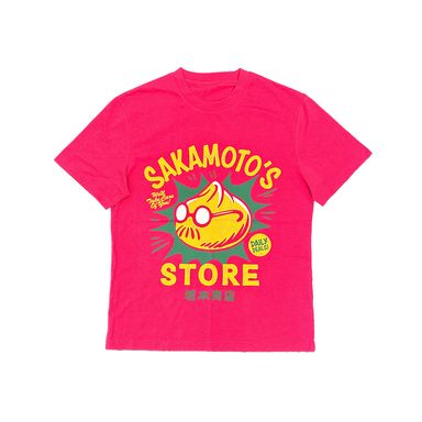 Polo para hombre estampado textil rosa - Sakamoto Days