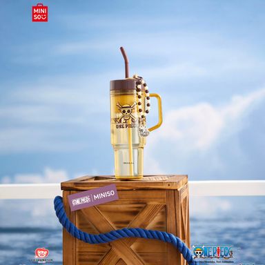 Vaso con tapa y sorbete plástico transparente - One Piece