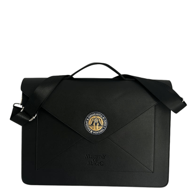 Bolsa crossbody bordada para laptop harry potter ministry of magic negro - Harry Potter