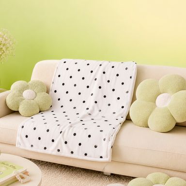 Manta colección blanco y negro 2.0 blanco - Miniso