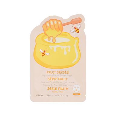 Mascarilla facial hidratante en lámina de la serie frutal miel - Miniso