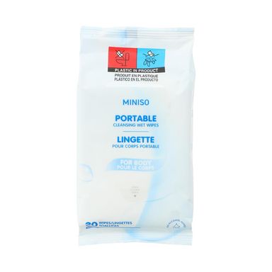 Paquete toallitas húmedas 14.5x20 cm 20 piezas - Miniso