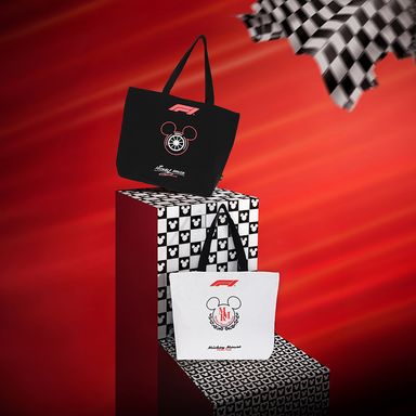 Bolsa de compras de lona colección disney mickey f1 blanca - Disney