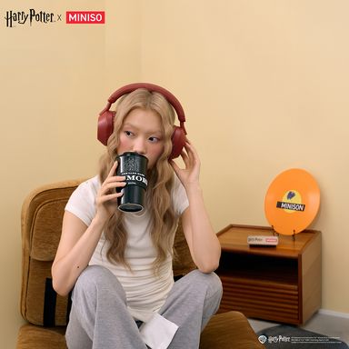 Taza de cerámica con tapa 385ml harry potter dark arts negro - Harry Potter