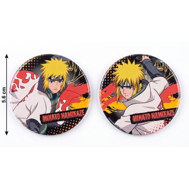 Otros accesorios de moda insignia lenticular 3D colección naruto shippuden minato namikaze - Naruto