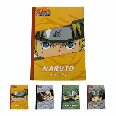 Libreta encuadernada en pegamento b5 colección naruto shippuden 32 hojas 4 modelos - Naruto