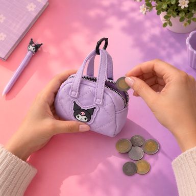 Monedero pequeño de kuromi - Sanrio